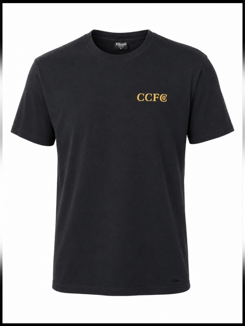 Filson C.C. Filson Co. Graphic Logo T-Shirt XL Black Gold Outdoor Heritage